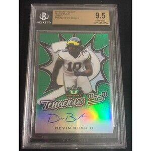 2019 Leaf Valiant Tenacious D Green Devin Bush II‎ RC Auto /75